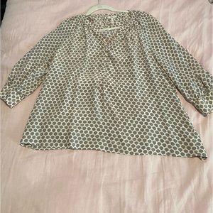 Joie gray and white top size S